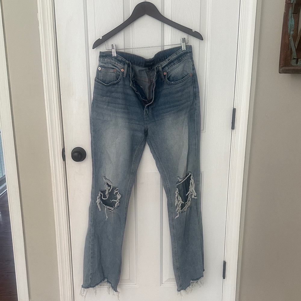 Distressed Lucky Blue Jeans